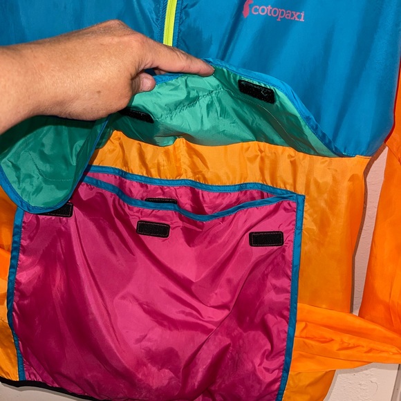 Cotopaxi Teca 1/2 zip Anorak color block hooded windbreaker. Size medium GUC - Picture 5 of 8